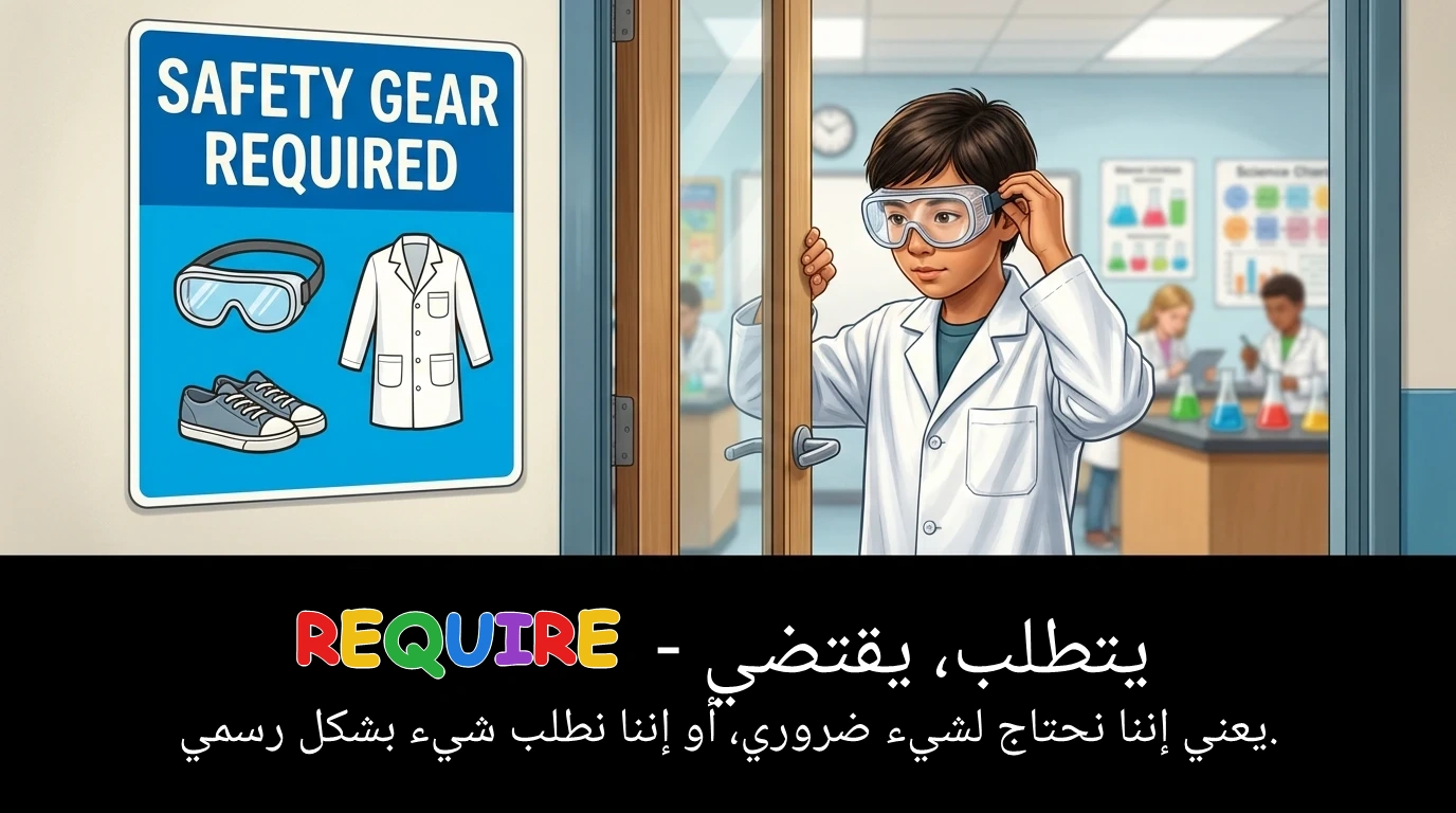 Arabic Illustration for require